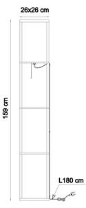 Globo 58611 - Lampada da terra TABITHA 1xE27/60W/230V beige