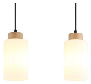 Globo 15977-3H - Lampadario a sospensione con cavo ROWENA 3xE27/60W/230V beige/bianco