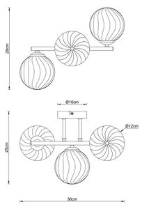 Globo 56146W - Applique CONOR 3xG9/4W/230V