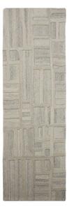 Passatoia greige in lana tessuta a mano 80x300 cm Elva – Flair Rugs