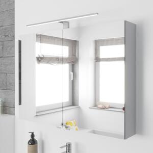 Mobile bagno sospeso Lodge, 90 cm, con 2 ante e illuminazione a LED integrata