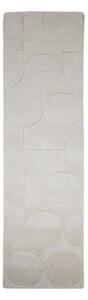 Passatoia avorio in lana tessuta a mano 60x230 cm Gigi – Flair Rugs