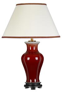 Lampada da tavolo Majin rosso-crema 1xE27x60W Vetroceramica / gesso dim.: 64x40x14,5 cm IP20 Designer's Lightbox