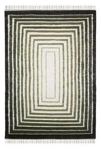 Tappeto verde in misto lana tessuto a mano 140x200 cm Boucle Frame – Flair Rugs