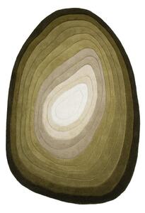 Tappeto verde in lana tessuto a mano 200x290 cm Puddle Ombre – Flair Rugs
