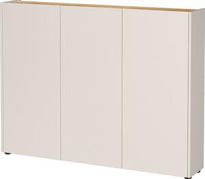 Armadietto color crema con effetto rovere 138x105x25 cm Libbiano – Germania