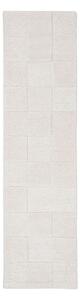 Passatoia avorio in lana tessuta a mano 60x230 cm Checkerboard – Flair Rugs