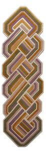 Passatoia in lana tessuta a mano 80x300 cm Lattice Shaped – Flair Rugs