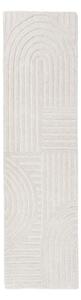Passatoia avorio in lana tessuta a mano 60x230 cm Zen Garden – Flair Rugs
