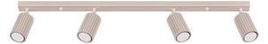 Faretto grigio tortora in metallo 6,5x81 cm Gleam – Sollux