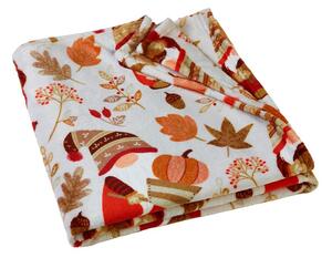 Coperta arancione e marrone in micropile 130x170 cm Woodland Gonks – Catherine Lansfield
