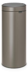 Bidone per rifiuti in acciaio grigio touch 30 l Touch Bin - Brabantia