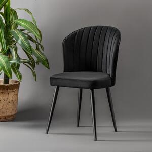 Skye Decor, Rubi - Black, set di sedie (4 pezzi), 100% MDF, nero, 52 x 42 x 85 cm