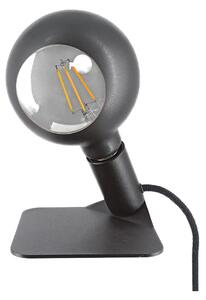 Filotto Iride nero lampada da tavolo con lampadina