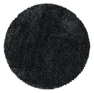 Tappeto rotondo color antracite ø 120 cm Fluffy – Ayyildiz Carpets
