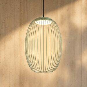 Lampada a sospensione da esterno LED Lucande Richi, verde, 40 cm, dimmerabile Richi Lucande,, Verde, Metallo, Moderno