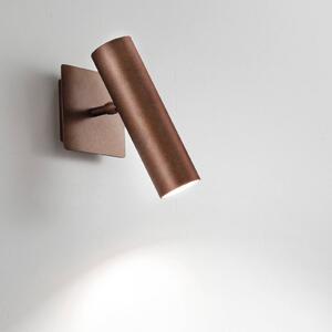 Cremasco Applique da parete 7540, dimmerabile, Legno scuro, Soggiorno / Sala da pranzo, Ottone, Moderno, Applique