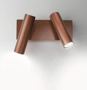 Cremasco Applique da parete 7541, dimmerabile, Legno scuro, Soggiorno / Sala da pranzo, Ottone, Moderno, Applique