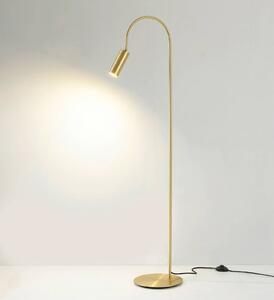 Cremasco Piantana 7539, ottone satinato, ottone, GU10 7539, Ottone / Oro, Soggiorno / Sala da pranzo, Ottone, Moderno, Lampada da terra