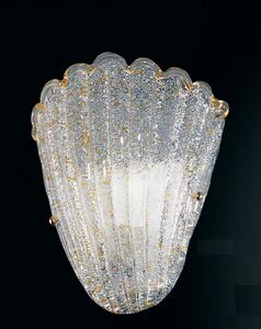 Vetrilamp applique in vetro di Murano 1 luce 258/A Cristallo/rosa
