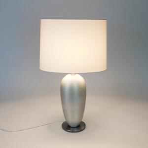 Holländer Lampada da tavolo OMEGA OVAL, Cromo / Argento, Soggiorno / Sala da pranzo, Ceramica, Lampada da tavolo
