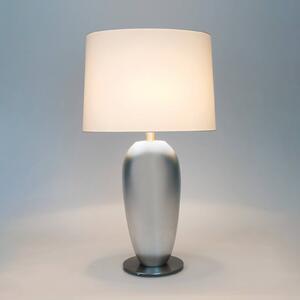 Holländer Lampada da tavolo LAMBDA OVAL, Cromo / Argento, Soggiorno / Sala da pranzo, Ceramica, Lampada da tavolo