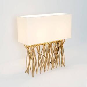 Holländer Lampada da tavolo CAPRI, Ottone / Oro, Soggiorno / Sala da pranzo, Metallo, Lampada da tavolo