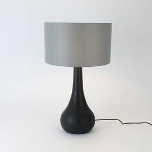 Holländer Lampada da tavolo RODOLFO, Nero, Soggiorno / Sala da pranzo, Legno, Lampada da tavolo