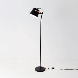 Holländer Lampada da terra ESPERTO, Nero, Soggiorno / Sala da pranzo, Metallo, Lampada da terra