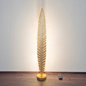 Holländer Lampada da terra PIETRO, Ottone / Oro, Soggiorno / Sala da pranzo, Metallo, Lampada da terra