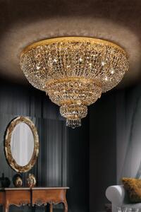 Plafoniera 15 luci oro e cristallo - 544/PL15 - Luxury Crystal - Arredoluce Oro 24 kt