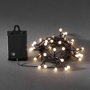 Konstsmide Christmas Ghirlanda luminosa 40 LED bianco caldo, a batterie