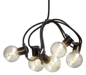 Catena LED look filamento ambra 10 luci