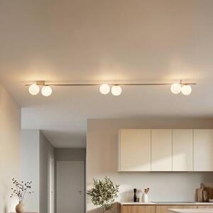 Plafoniera soffitto Imelo TK Lighting, dimmerabile, Crema / Ambra, Camera da letto, Vetro, Plafoniera