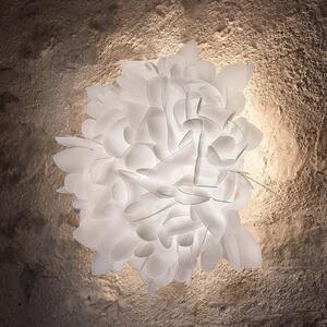 Slamp Applique da parete di design Veli, dimmerabile, Bianco / Opale, Soggiorno / Sala da pranzo, Plastica, Design, Applique
