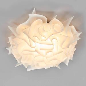 Slamp Plafoniera di design VELI M, dimmerabile, Bianco / Opale, Soggiorno / Sala da pranzo, Plastica, Design, Plafoniera