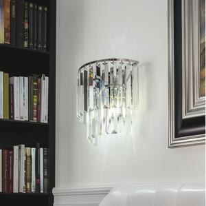 Brilagi - LED Applique di cristallo MOZART 2xE14/40W/230V cromo lucido