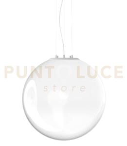 Mapa clear lampadario sospeso in vetro opale d.30cm 1 luce attacco e27