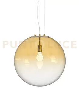 Mapa clear lampadario sospeso in vetro ambra sfumato d.30cm 1 luce