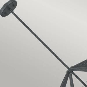 QUOIZEL Lampada sospensione Vanguard nero anticato 4 luci