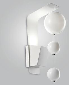 Applique 1 luce base verniciata bianca - 252.111- Bolero - Metal Lux Trasparente