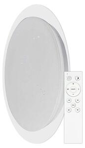 V-TAC VT-8401 Plafoniera led 40W rotonda corpo bianco 47cm effetto stellato luce 3in1 dimmerabile con telecomando - sku 2114741