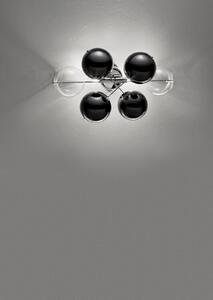Applique 2 luci con sfere - 255.102.- Atom - Metal Lux Trasparente