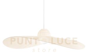 Madame lampadario sospeso in metallo 110cm avorio 1 luce attacco e27