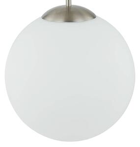 Lindby Rhona sospensione, sfera vetro opale, 30 cm