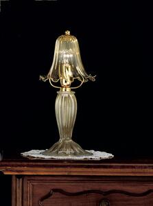 Lume 1 luce cristallo e oro in vetro di Murano - 1013/L - Vetrilamp