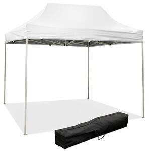 Gazebo richiudibile pieghevole 3 x 2 altezza totale 3 mt Mimetico ricoperto in PVC bloccabile in quattro altezze diverse impermeabile colore Bianco