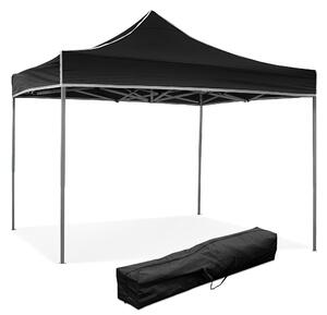 Gazebo richiudibile pieghevole 3 x 3 altezza totale 3 mt Mimetico ricoperto in PVC bloccabile in quattro altezze diverse impermeabile colore NERO