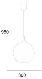 Lampadario a sospensione con filo 1xE27/60W/230V