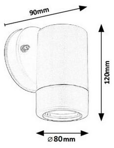 Rabalux 8836 - Applique da esterno MEDINA 1xGU10/10W/230V IP44 bianco